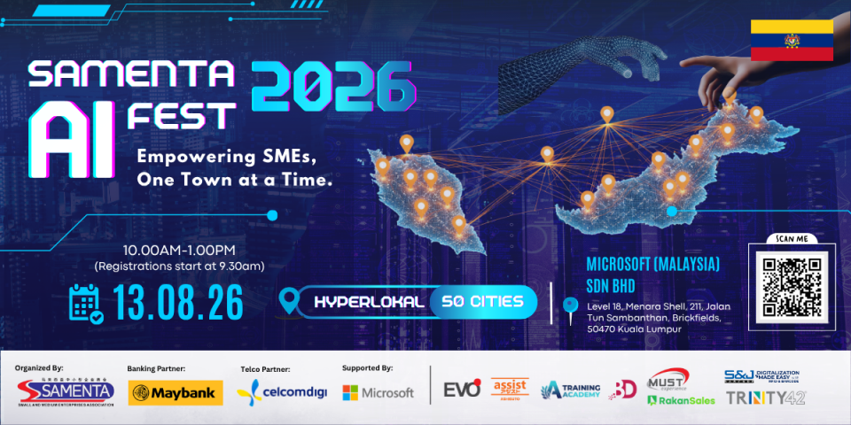 SAMENTA Hyperlokal AI Fest 2026 at Microsoft KL - 13 August 2026