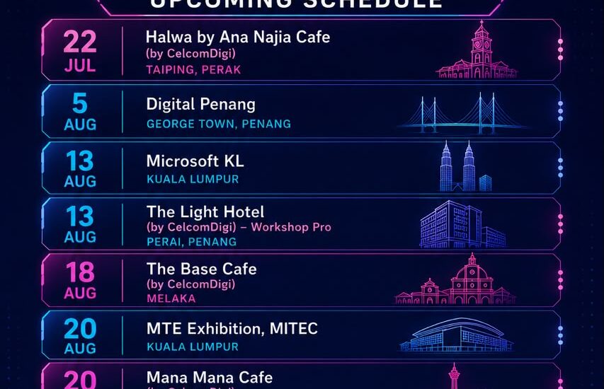 SAMENTA AI Fest 2026 Hyperlokal upcoming schedule - 13 Aug Microsoft KL and CelcomDigi Light Hotel Penang