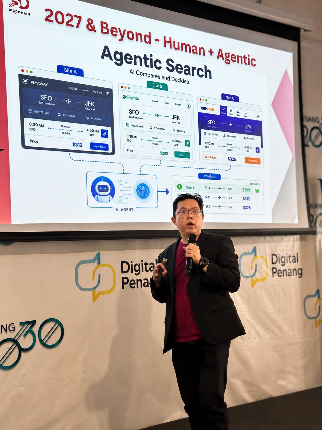 Agentic AI presentation slide - AI agents comparing options
