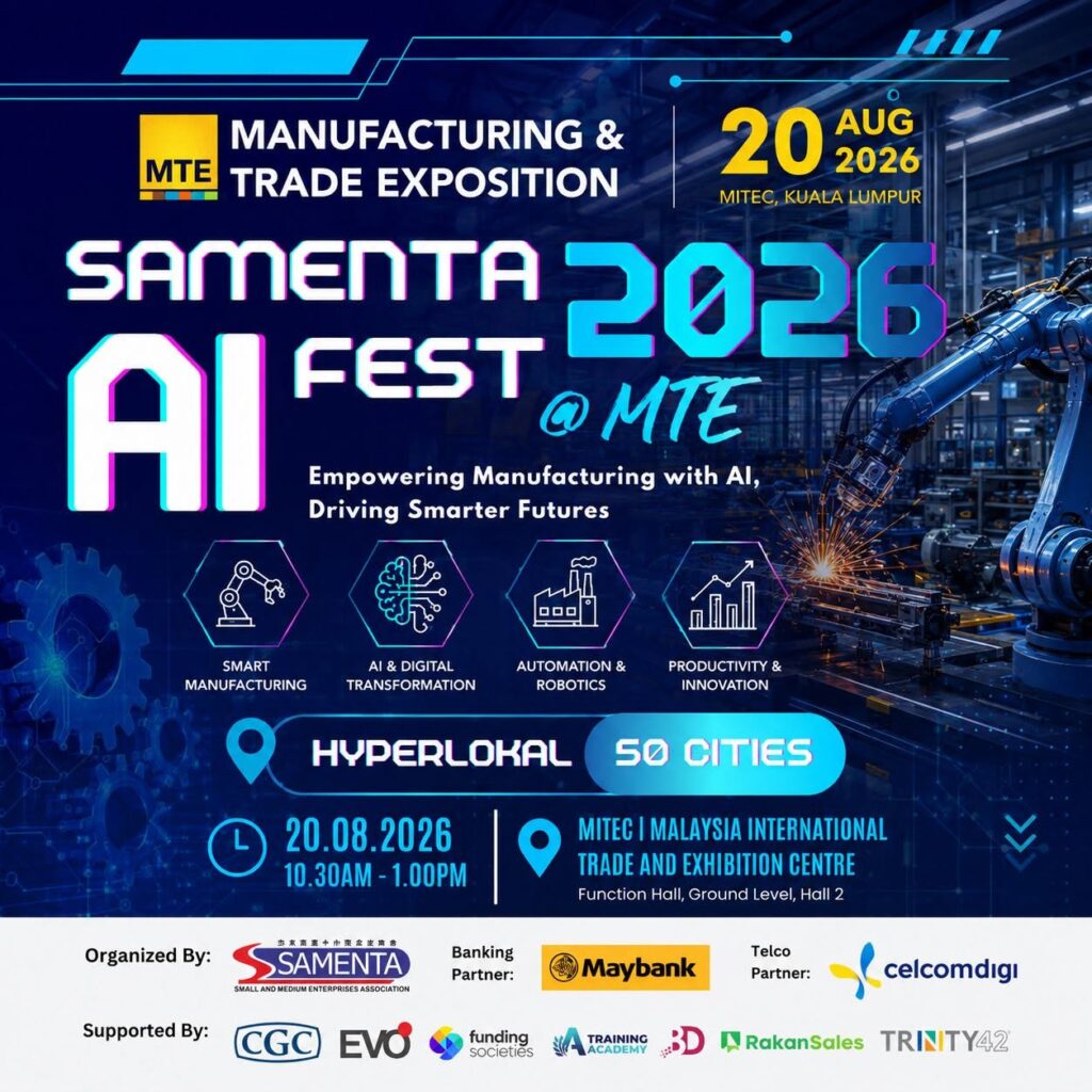 SAMENTA AI Fest 2026 at Manufacturing & Trade Exposition (MTE) - 20 August 2026 at MITEC Kuala Lumpur