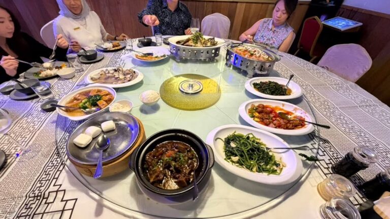 Dinner spread at the SAMENTA National Digitalisation and AI Committee gathering